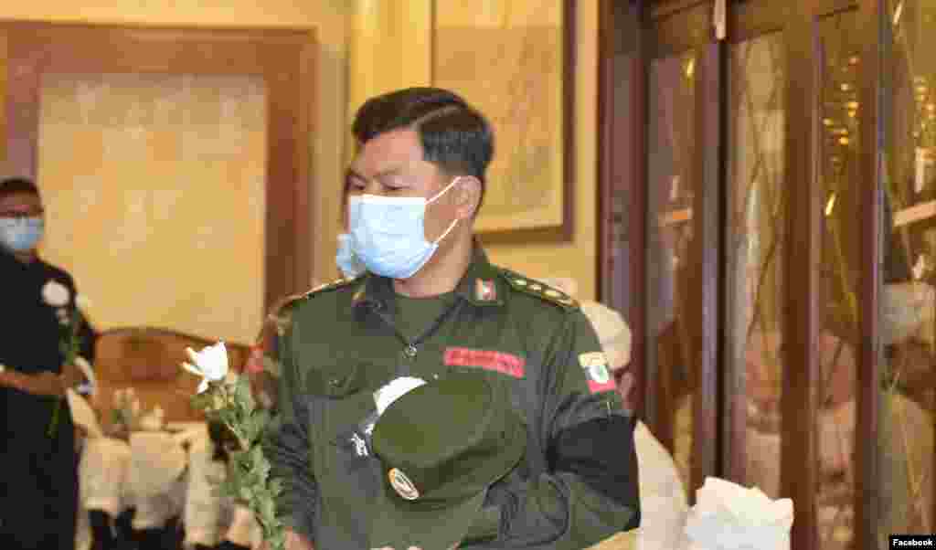 The scene of the memorial meeting of Chairman Peng Jiasheng, the leader of the The scene of the memorial meeting of Chairman Peng Jiasheng, the leader of the Kokang nation ဖုန်ကျားရှင် (The Kokang Facebook) nation
